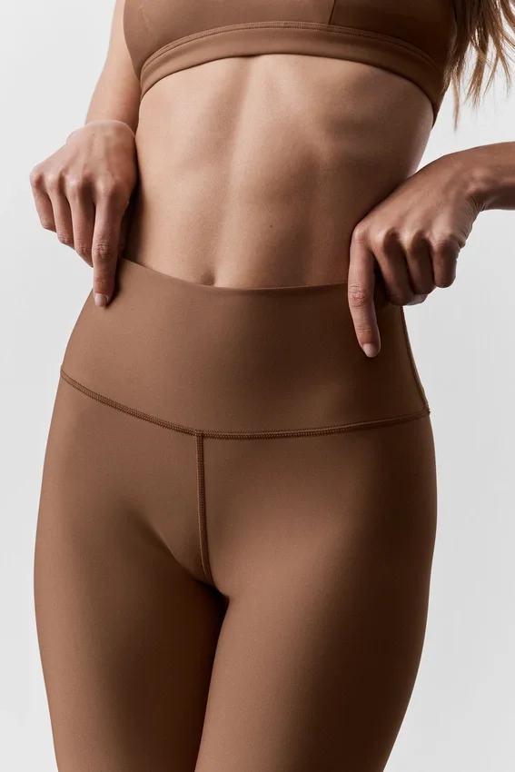 High-Waist Airlift Legging 7/8 - Marrone baciato dal sole