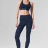 High-Waist Airlift Legging 7/8 - Navy