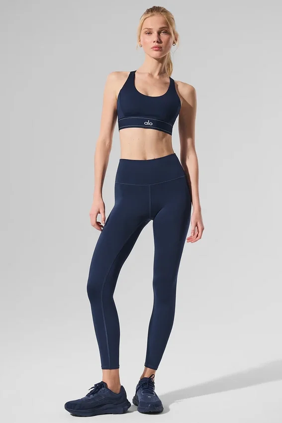 High-Waist Airlift Legging 7/8 - Navy