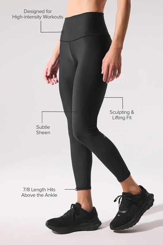 High-Waist Airlift Legging 7/8 - Nero