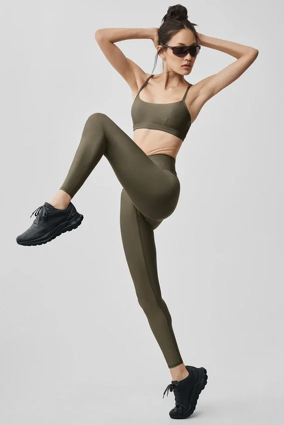 High-Waist Airlift Legging 7/8 - Olivo