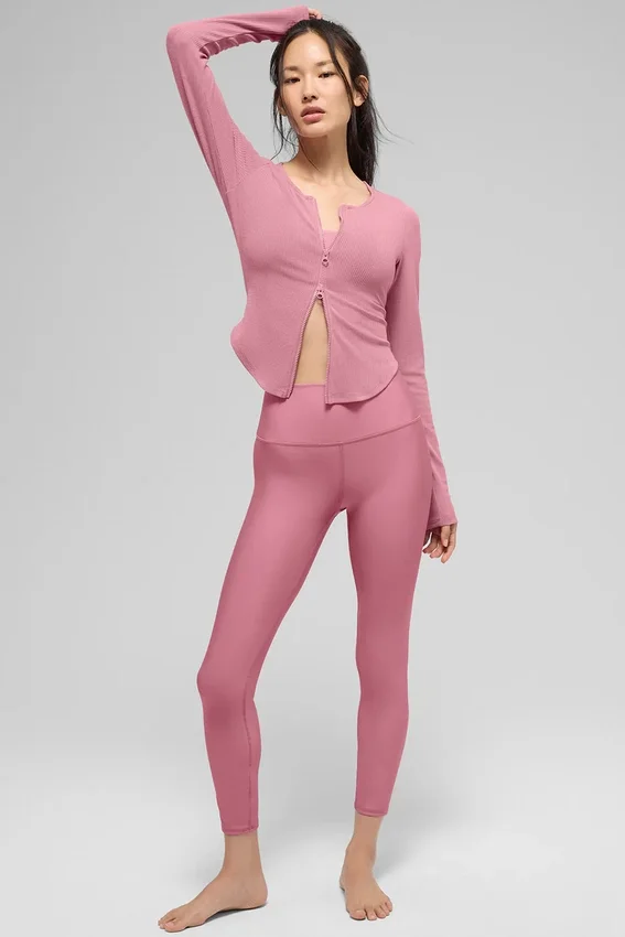 High-Waist Airlift Legging 7/8 - Rosa selvatico