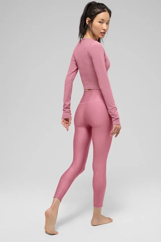 High-Waist Airlift Legging 7/8 - Rosa selvatico
