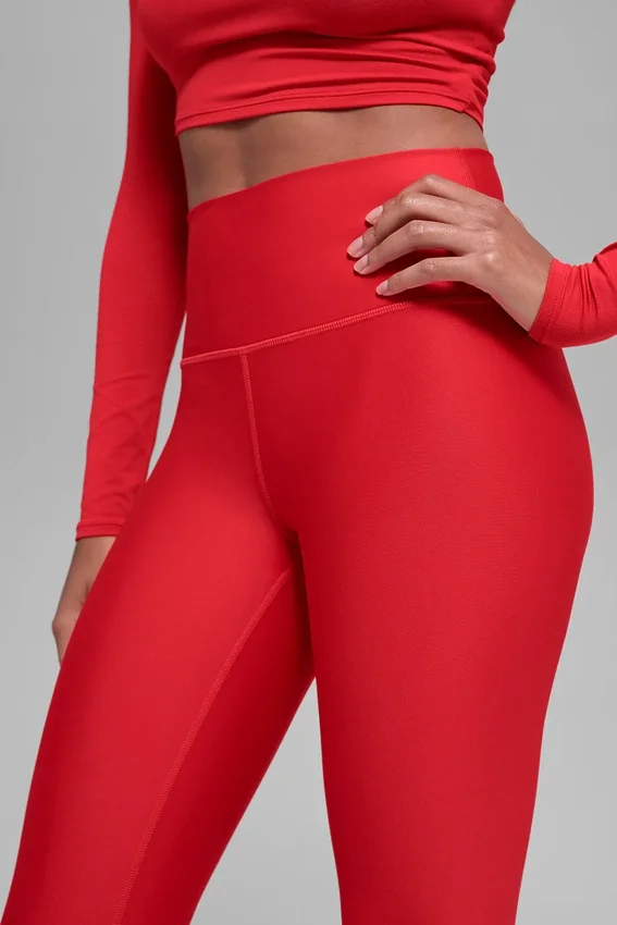 High-Waist Airlift Legging 7/8 - Rosso brillante