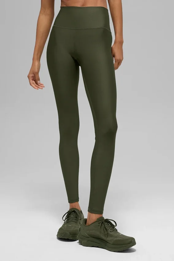 High-Waist Airlift Legging 7/8 - Verde oliva