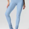 High-Waist Airlift Legging - Blu conchiglia
