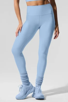 High-Waist Airlift Legging - Blu conchiglia