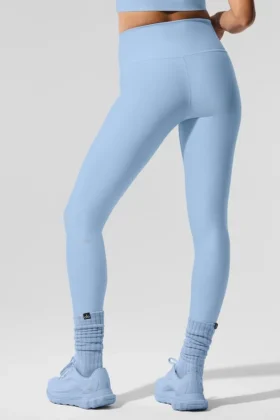 High-Waist Airlift Legging – Blu conchiglia