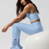 High-Waist Airlift Legging - Blu conchiglia