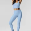 High-Waist Airlift Legging - Blu conchiglia