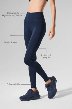 High-Waist Airlift Legging – Blu navy