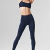 High-Waist Airlift Legging - Blu navy