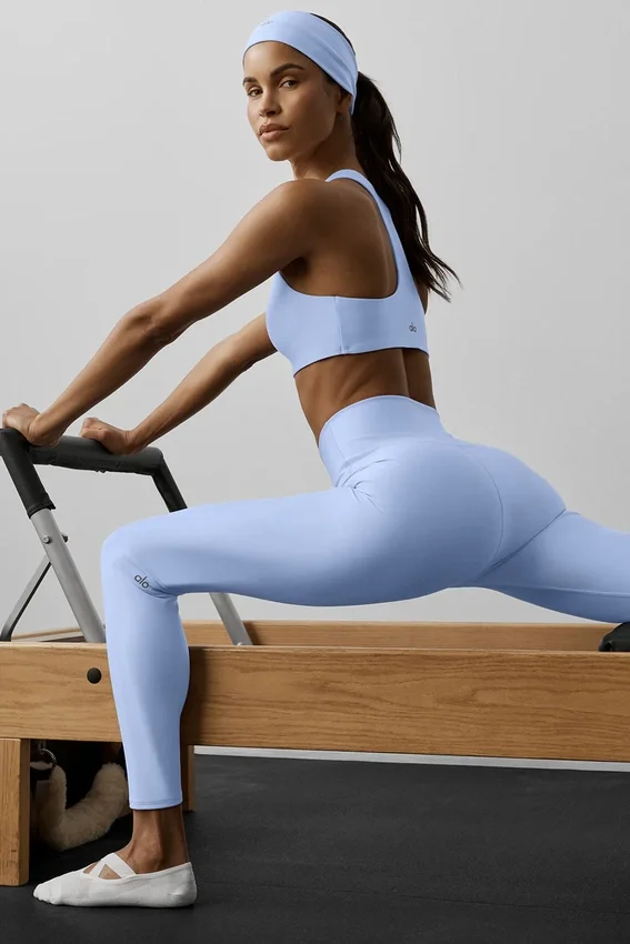 High-Waist Airlift Legging - Blu Provenza chiaro