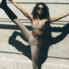 High-Waist Airlift Legging - Cacao chiaro