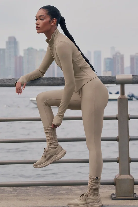 High-Waist Airlift Legging - Gravel