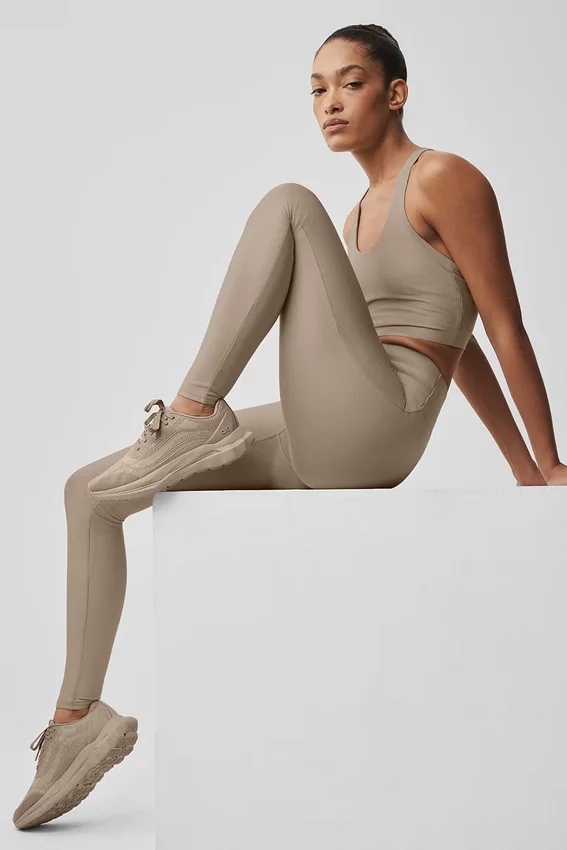 High-Waist Airlift Legging - Gravel