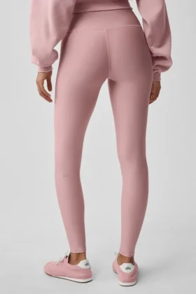 High-Waist Airlift Legging – Rosa vintage