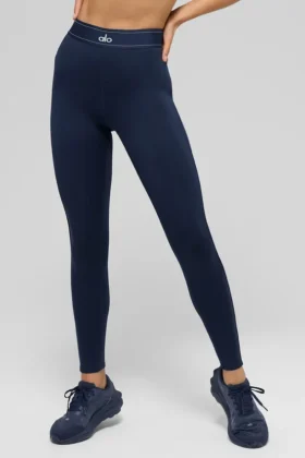 High-Waist Airlift Legging Suit Up - Blu navy/Blu navy