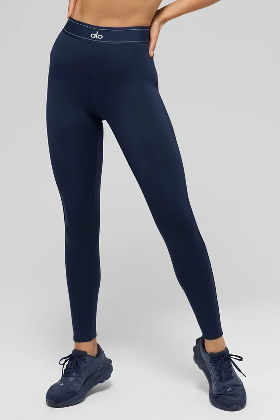 High-Waist Airlift Legging Suit Up - Blu navy/Blu navy