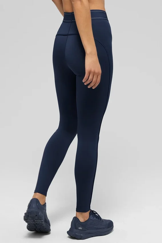 High-Waist Airlift Legging Suit Up - Blu navy/Blu navy