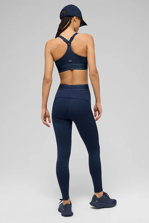 High-Waist Airlift Legging Suit Up - Blu navy/Blu navy