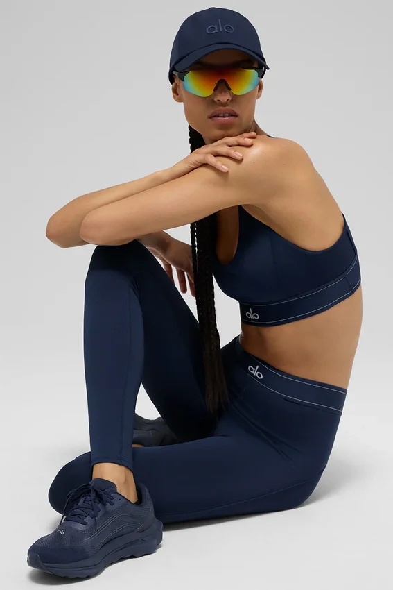 High-Waist Airlift Legging Suit Up - Blu navy/Blu navy