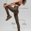 High-Waist Airlift Legging Winter Warm - Espresso