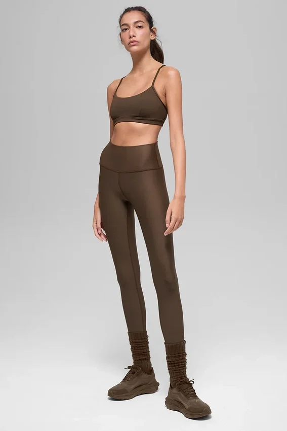 High-Waist Airlift Legging Winter Warm - Espresso