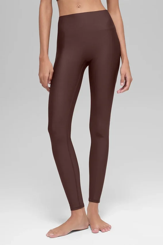 High-Waist Airlift Leggings - Brownstone