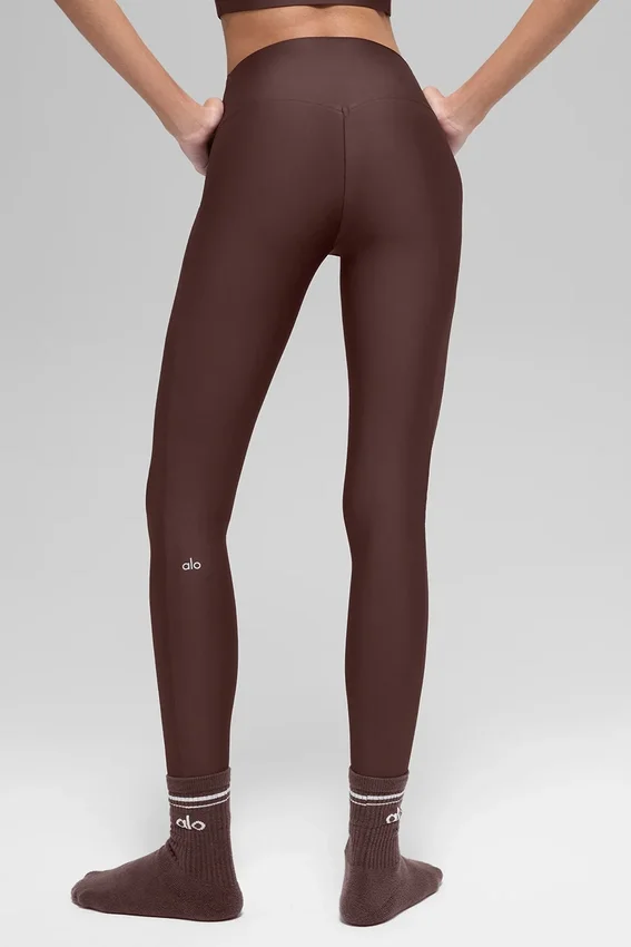 High-Waist Airlift Leggings - Brownstone