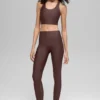 High-Waist Airlift Leggings - Brownstone