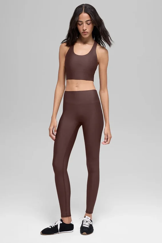 High-Waist Airlift Leggings - Brownstone