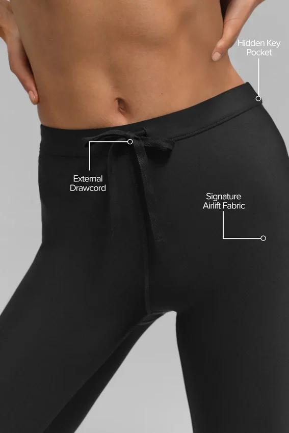 High-Waist Airlift Light Speed Leggings - Nero