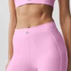 High-Waist Airlift Love Language Stirrup Leggings - Rosa Candy Heart
