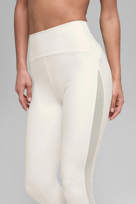 High-Waist Airlift Mesh Infatuation Legging - Avorio