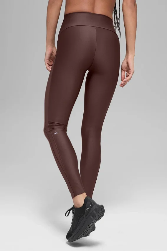 High-Waist Airlift Mesh Infatuation Legging - Brownstone