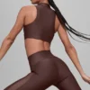 High-Waist Airlift Mesh Infatuation Legging - Brownstone
