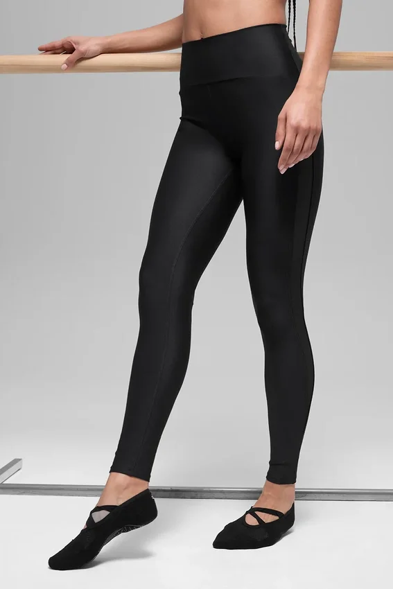 High-Waist Airlift Mesh Infatuation Legging - Nero