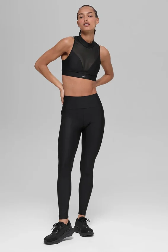 High-Waist Airlift Mesh Infatuation Legging - Nero