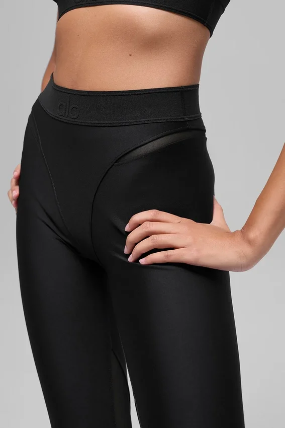 High-Waist Airlift Rebel 7/8 Leggings - Nero