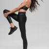 High-Waist Airlift Rebel 7/8 Leggings - Nero