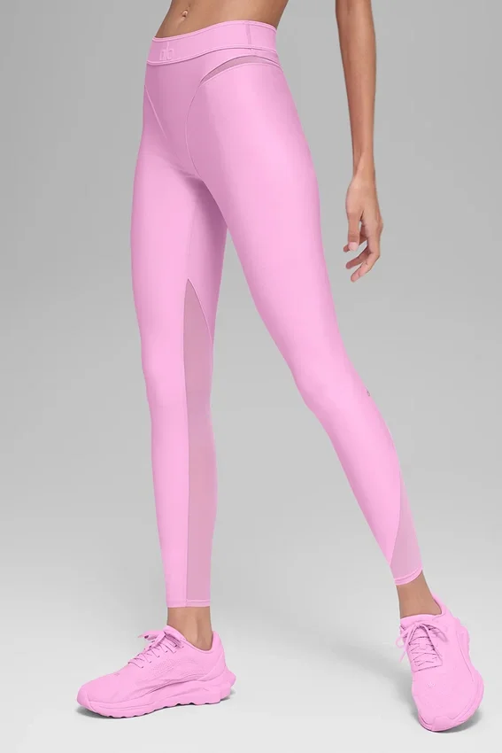 High-Waist Airlift Rebel 7/8 Leggings - Rosa Candy Heart