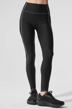 High-Waist Airlift Redefine Legging - Nero/Bianco