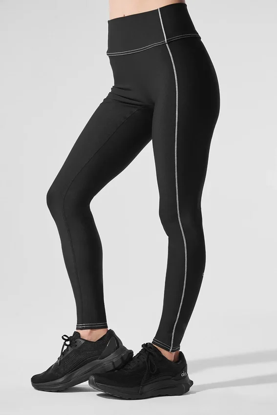 High-Waist Airlift Redefine Legging - Nero/Bianco