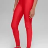 High-Waist Airlift Winter Warm Leggings - Rosso brillante