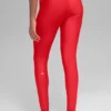High-Waist Airlift Winter Warm Leggings - Rosso brillante
