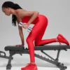 High-Waist Airlift Winter Warm Leggings - Rosso brillante