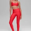 High-Waist Airlift Winter Warm Leggings - Rosso brillante