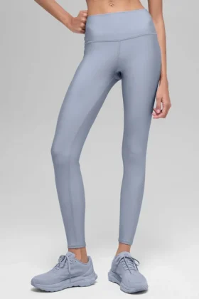 High-Waist Airlift Winter Warm Leggings - Winter Frost