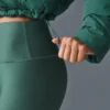 High-Waist Airlift Winter Warm Leggings - Winter Ivy